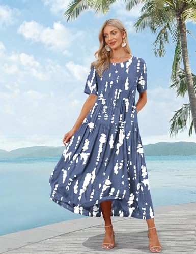 Plus Size Bohemian Floral Maxi Dress