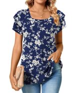 Square Neck Double Ruffle Blouse