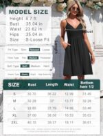 Summer V Neck Spaghetti Strap Dress with Pockets