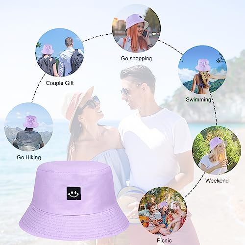 Foldable Double-Sided Cotton Bucket Hat