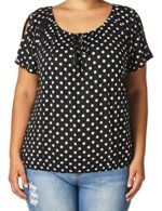 Keyhole-tie Peasant Top