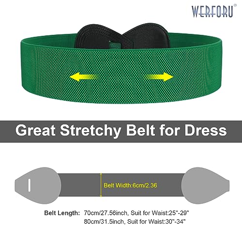 Stretchy 8-Shaped Buckle Elastic Waist Belt
