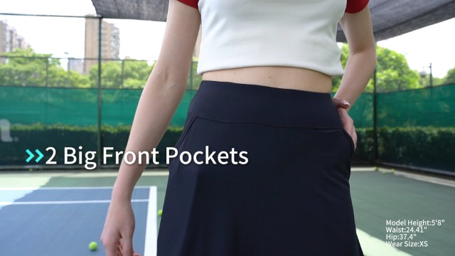 Knee Length Golf Skirts with Pockets