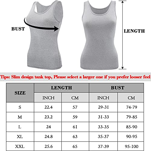 5 Pcs Sleeveless Tank Tops