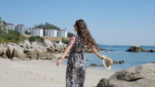 Summer Floral V Neck Midi Dress