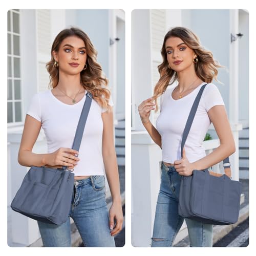 Blue Canvas Tote Bag