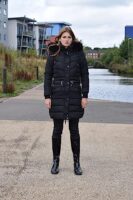 Quilted Hooded Winter Parka - Fleece Lined