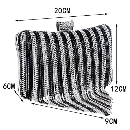 Tassel Evening Bag Diamond Beads Clutch