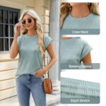 Short Sleeve Knit Blouse
