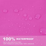 Waterproof Adult Poncho, 2PCS, Reusable, with Hoods