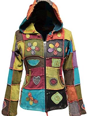 Love Peace Patchwork Hoodie