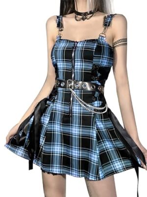 Mini Dress Black Chiffon Mesh Sleeveless Lace Corset
