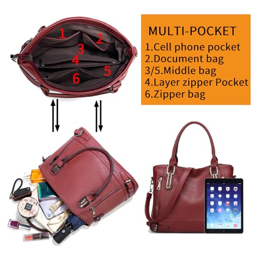 PU Satchel Crossbody Handbag