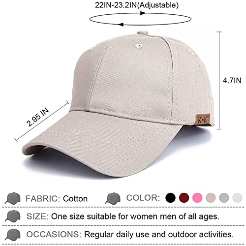 High Ponytail Baseball Caps - Cotton Adjustable