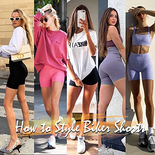 High Waist Gym Shorts with Pockets