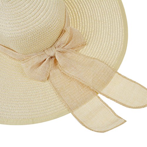 Big Bowknot Foldable Straw Sun Hat