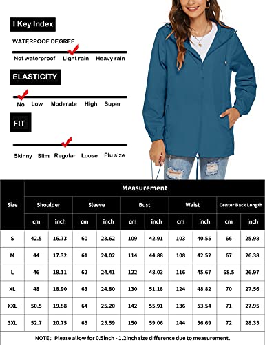 Waterproof Lightweight Hooded Raincoat