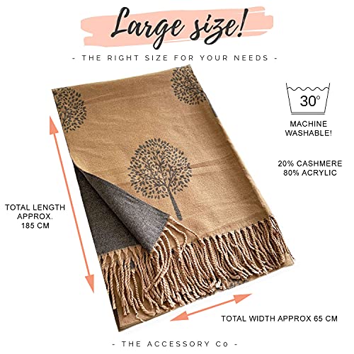 Reversible Scarf - Large Wrap, Warm
