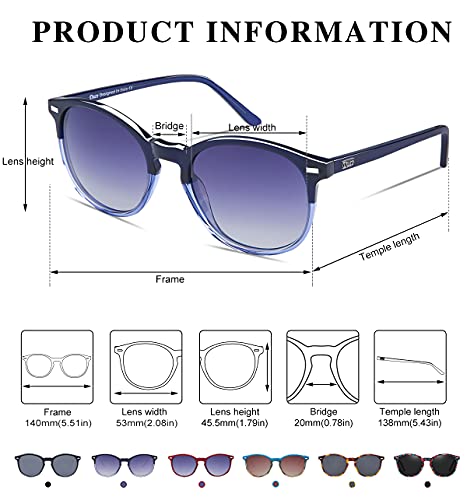 Classic Round Polarized UV400 Vintage Sunglasses