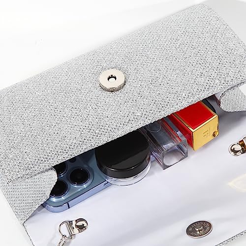 Clutch Bag with Detachable Chain