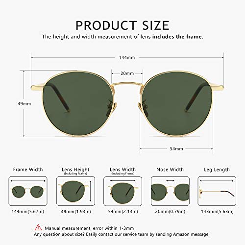 Vintage Round Metal Sunglasses