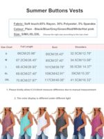 Sleeveless Button-Up Tank Top