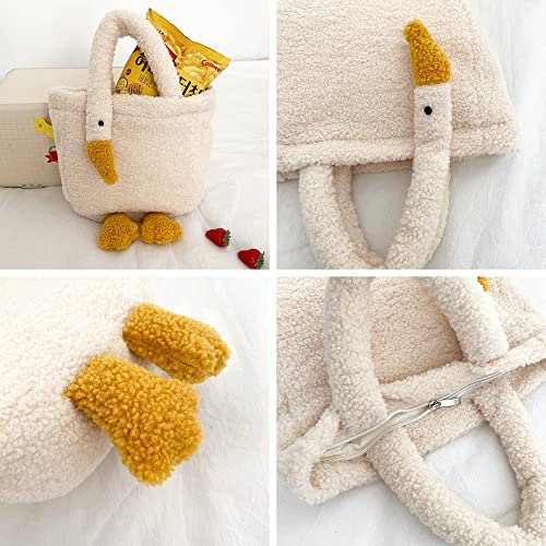 Cute Plush Goose Shoulder Bag