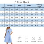 Lpecmin Women's Summer Cotton Linen Midi Dress with Pockets