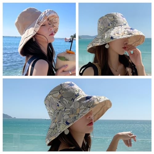 Reversible UV Protection Bucket Hat - Wide Brim