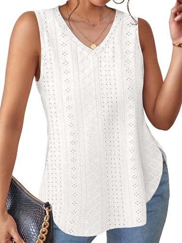 V Neck Sleeveless Summer Tank Top