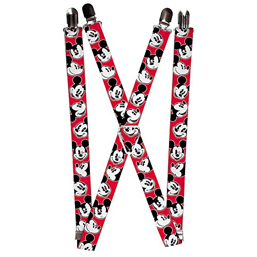 Expressions Suspenders - Red/Black/White