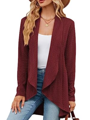 Open Front Cardigan Sweater