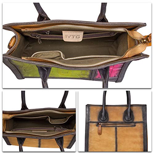 Leather Top Handle Bags - Vintage Crossbody