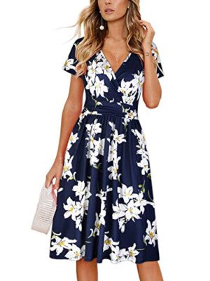 Summer Midi Dress with Pockets