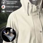 UNIQUEBELLA Women's Waterproof Breathable Raincoat