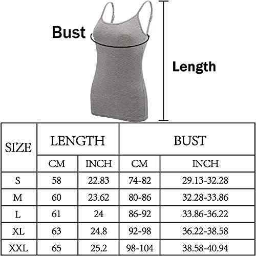 5-Piece Adjustable Strap Camisole