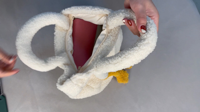 Cute Plush Goose Shoulder Bag