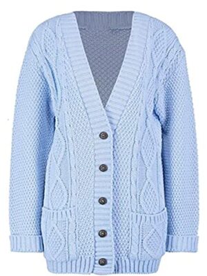 Long Sleeve Cable Knit Cardigan