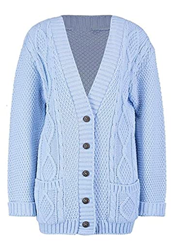 Long Sleeve Cable Knit Cardigan