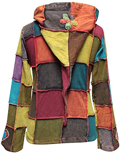 Love Peace Patchwork Hoodie