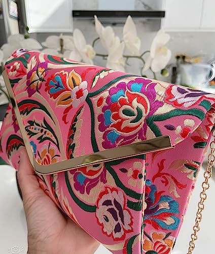 Floral Clutch Bag
