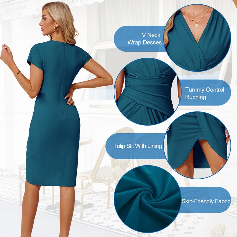 Batwing Sleeve Bodycon Midi Dress