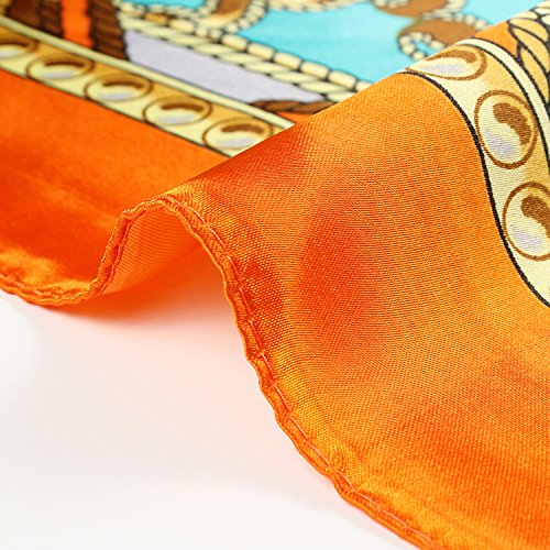 60cm Satin Silk Formal Square Neck Scarf