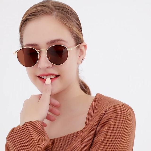 Vintage Round Metal Sunglasses