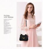 PU Leather Crossbody Bag - Black