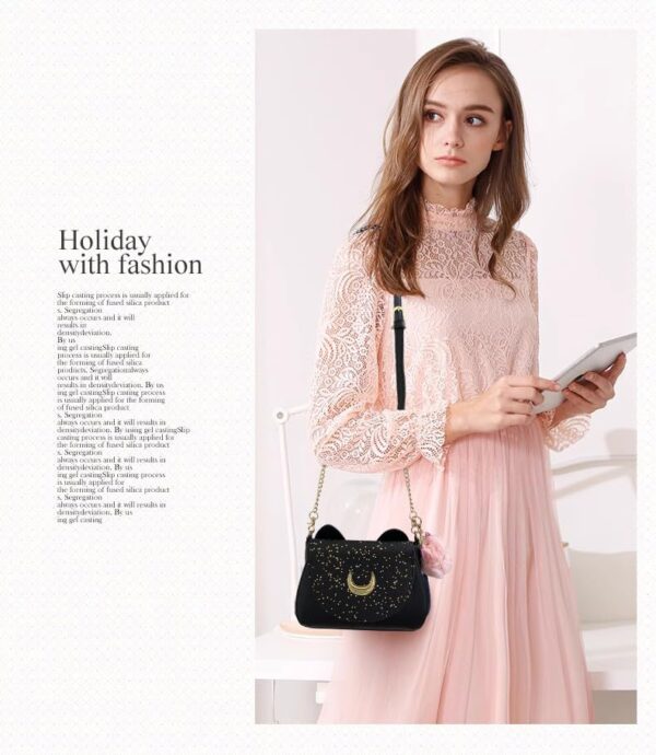 PU Leather Crossbody Bag - Black