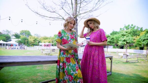 Plus Size Bohemian Floral Maxi Dress
