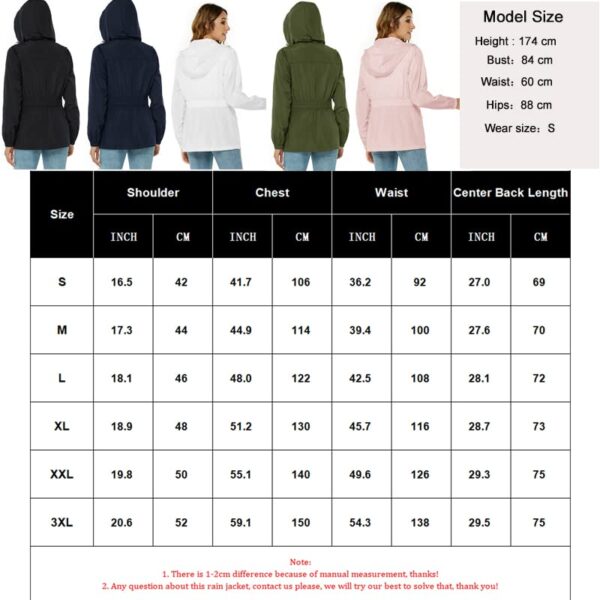 Waterproof Packable Hooded Raincoat