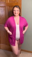 Lake Blue Short Sleeve Kimono Cardigan