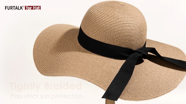 UPF 50 Foldable Wide Brim Straw Hat